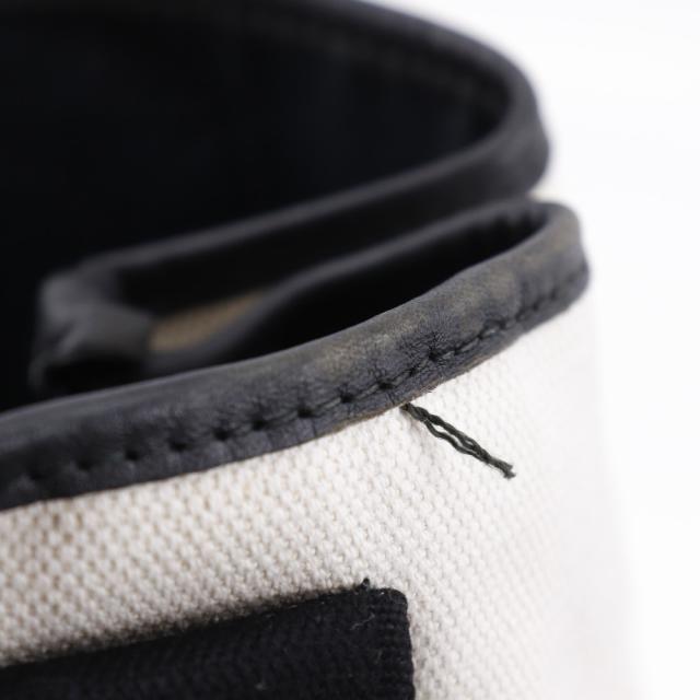 BALENCIAGA バレンシアガ カバスS トートバッグ キャンバス 白/黒 ハンドバッグ レディース_7