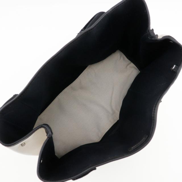 BALENCIAGA バレンシアガ カバスS トートバッグ キャンバス 白/黒 ハンドバッグ レディース_5