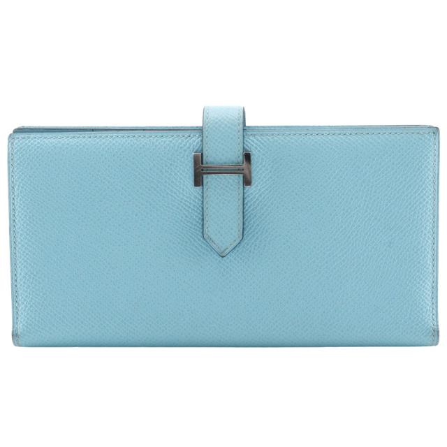 エルメス ベアンスフレ 長財布 イエロー ユニセックス Q□ 2013年 中古A品 エルメス ベアンスフレ ヴォーエプソン イエロー ユニセックス 長財布