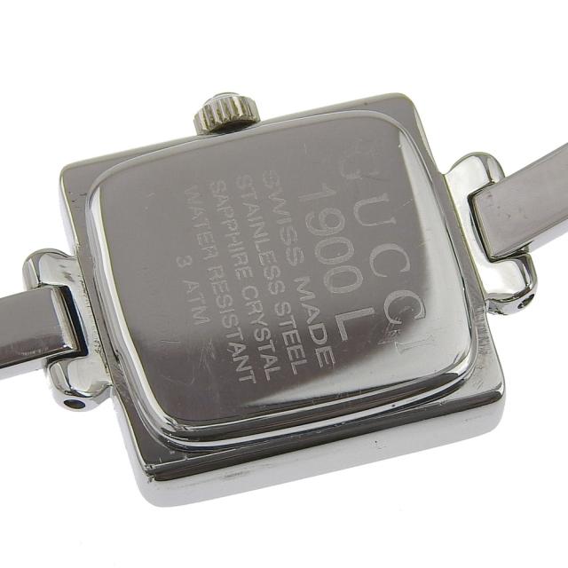 GUCCI グッチ 1900L SS 石英 アナログ書きあらわす 黒文字盤 ウオッチ レディース 【中古】