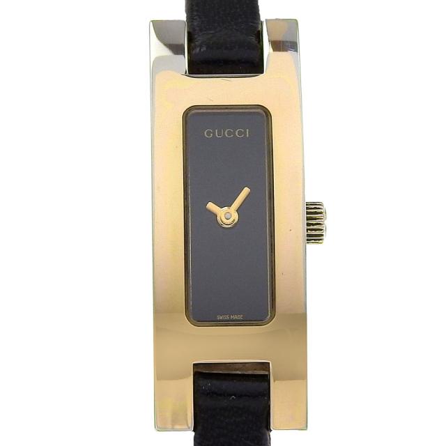美品 3900L GUCCI グッチ ゴールドカラー スクエア レディース GUCCI グッチ 3900L スクエア レディース ゴールドカラー 黒文字盤 現状品