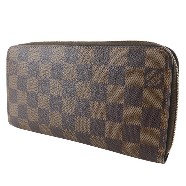 LOUIS VUITTON ルイ・ヴィトン ジッピーウォレット N60015 ダミエキャンバス 茶 長財布