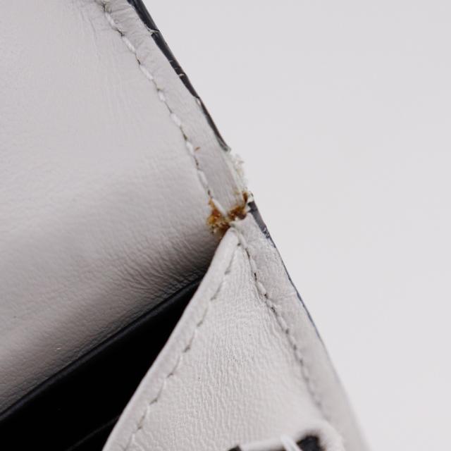 LOEWE ロエベ リピートアナグラム レザー 白 長財布 ユニセックス 【中古】_9