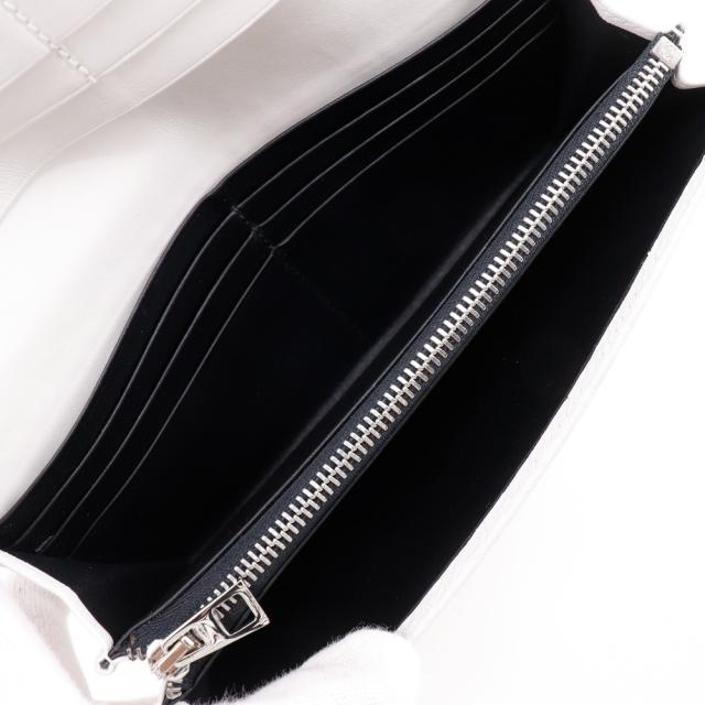 LOEWE ロエベ リピートアナグラム レザー 白 長財布 ユニセックス 【中古】_5
