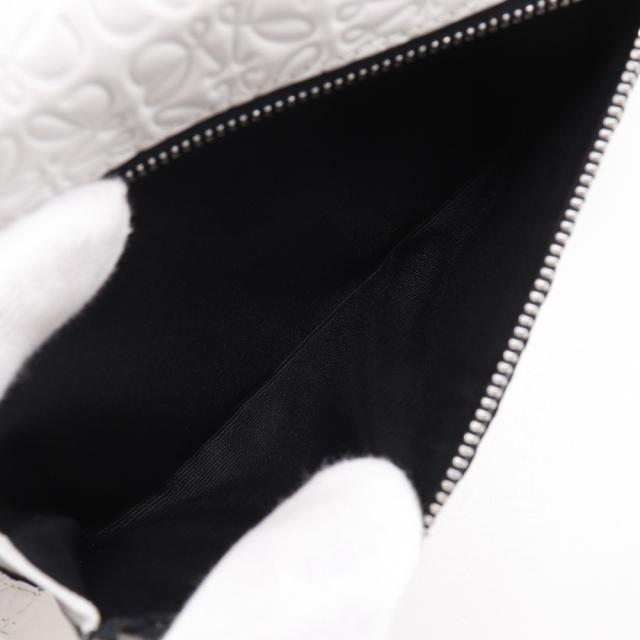 LOEWE ロエベ リピートアナグラム レザー 白 長財布 ユニセックス 【中古】_7