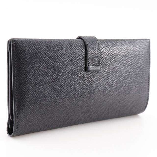 エルメス HERMES ベアンデュプリ 三つ折り財布 ボックスカーフ