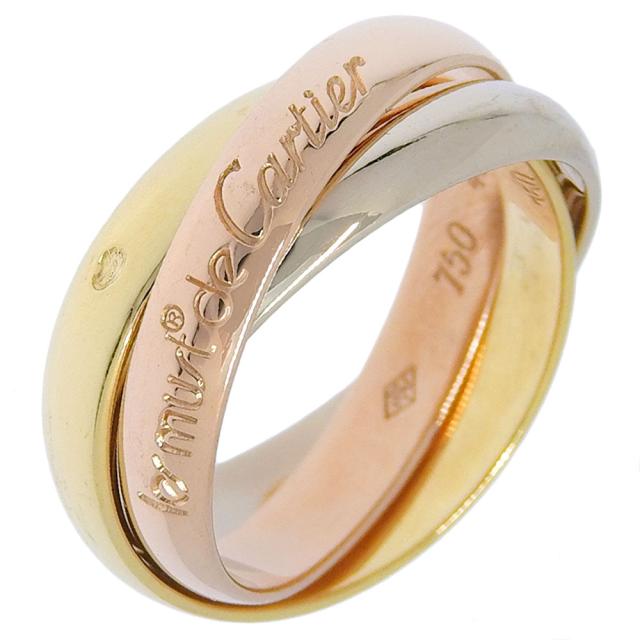 Cartier/カルティエ K18 トリニティリング スリーカラー クラシック