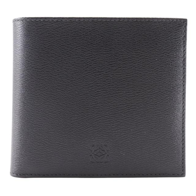 LOEWE ロエベ アナグラム 札入れ 103.30.302 レザー 黒 二つ折り財布