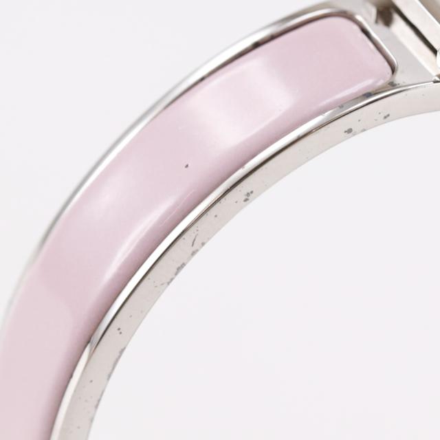 HERMES エルメス クリックH PM Hブレス 金属製 シルバー/ピンク 