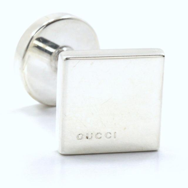 GUCCI グッチ スクエアロゴ シルバー925 カフス メンズ 【中古