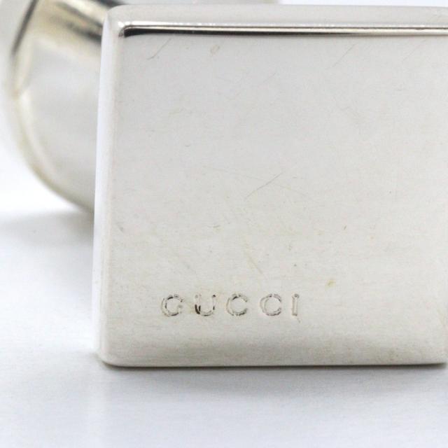 GUCCI グッチ スクエアロゴ シルバー925 カフス メンズ 【中古