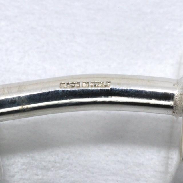 GUCCI グッチ スクエアロゴ シルバー925 カフス メンズ 【中古