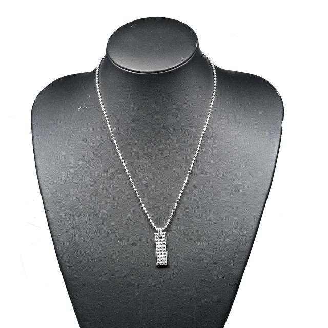 TIFFANY&Co. ティファニー スクエア スタッズ シルバー925 ネックレス 16.7g レディース_1