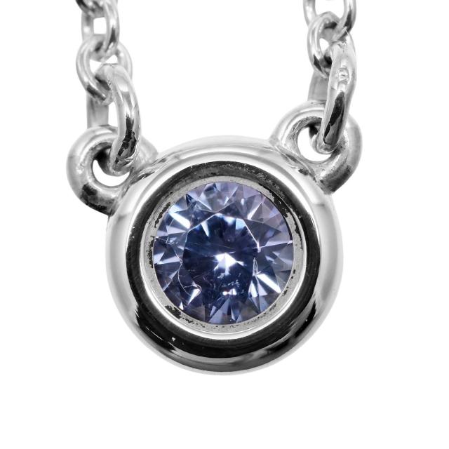 TIFFANY&Co. ティファニー カラーバイザヤード ブルー シルバー925 ネックレス 1.64g_3