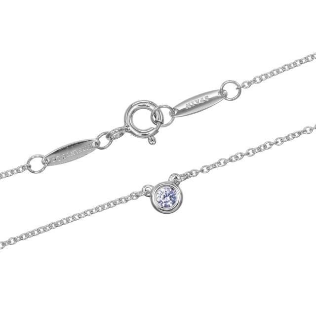 TIFFANY&Co. ティファニー カラーバイザヤード ブルー シルバー925 ネックレス 1.64g_5