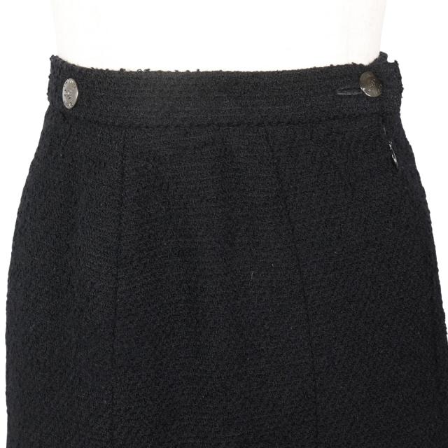 CHANEL シャネル プリーツスカート P09451V05945 97A ウール 黒 スカート レディース 【中古】_1