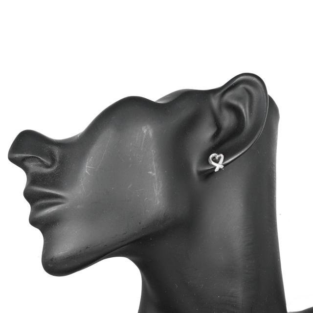極美品 ティファニー ラビングハート ピアス キャッチ社外品 シルバー925 極美品 ティファニー ラビングハート ピアス キャッチ社外品