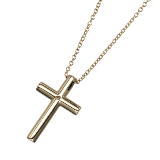 TIFFANY&Co. ティファニー クロス K18イエローゴールド ネックレス 3.4