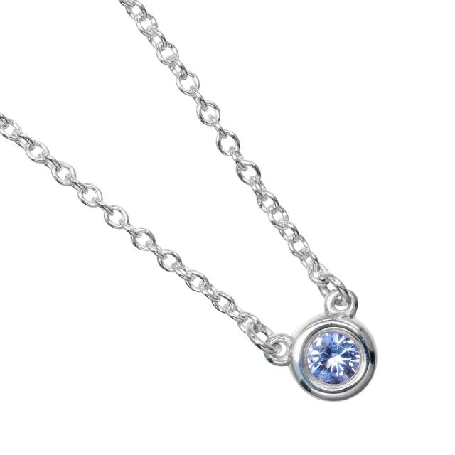 TIFFANY&Co. ティファニー カラーバイザヤード ブルー シルバー925 ネックレス 1.65g