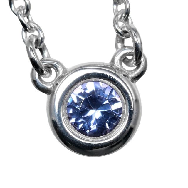 TIFFANY&Co. ティファニー カラーバイザヤード ブルー シルバー925 ネックレス 1.65g_3