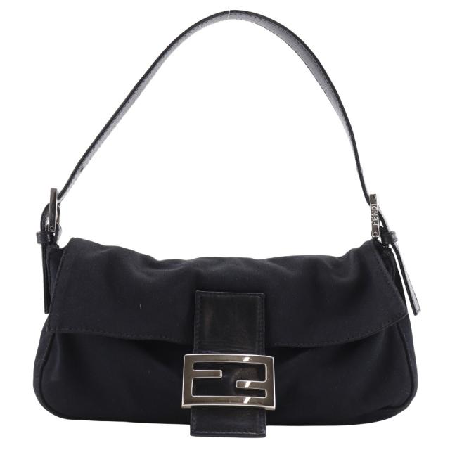 FENDI フェンディ マンマバケット ジャージ 黒 ショルダーバッグ