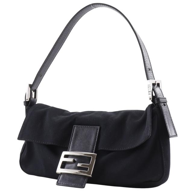 FENDI フェンディ マンマバケット ジャージ 黒 ショルダーバッグ 