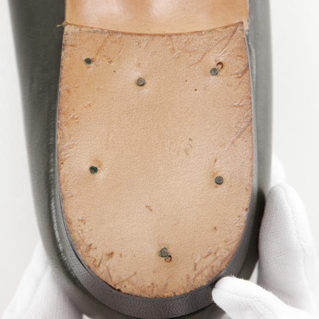 GUCCI グッチ 置き目毛革 なめし革 茶 パンプス レディース 【中古】