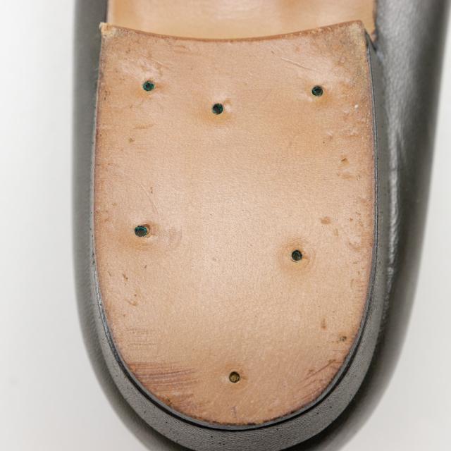 GUCCI グッチ 置き目毛革 なめし革 茶 パンプス レディース 【中古】