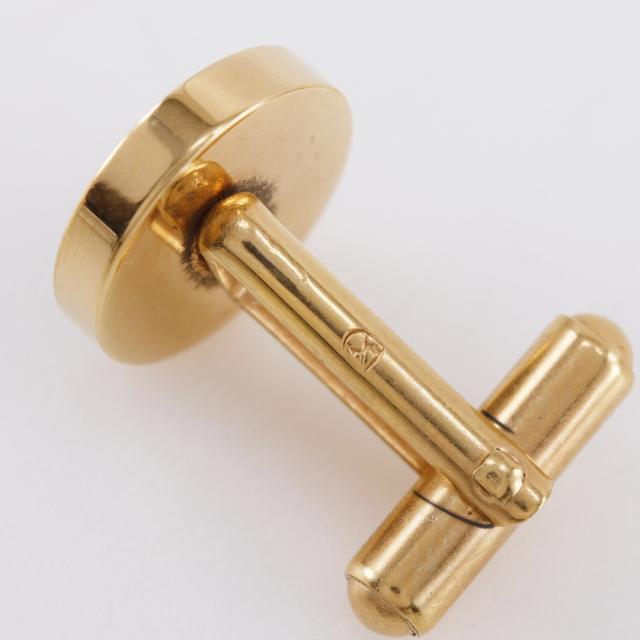 Dunhill ダンヒル タイタックセット 金メッキ 黒 カフス メンズ 【中古】_4