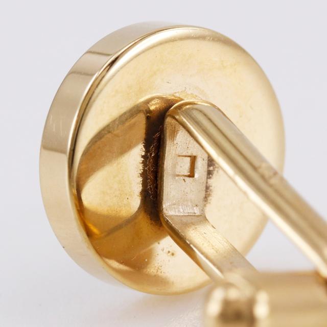 Dunhill ダンヒル タイタックセット 金メッキ 黒 カフス メンズ 【中古】_6
