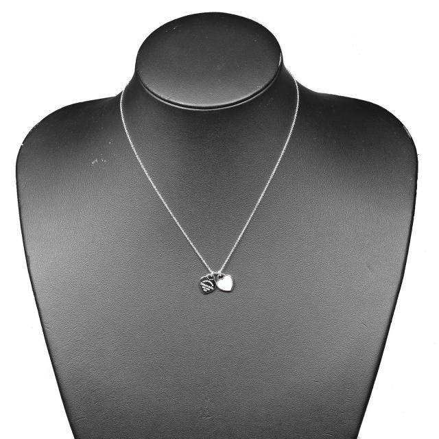 Tiffany & Co. リターントゥシルバーハートネックレス[石付き] リターン トゥ ティファニー™ ハート タグ ネックレス
