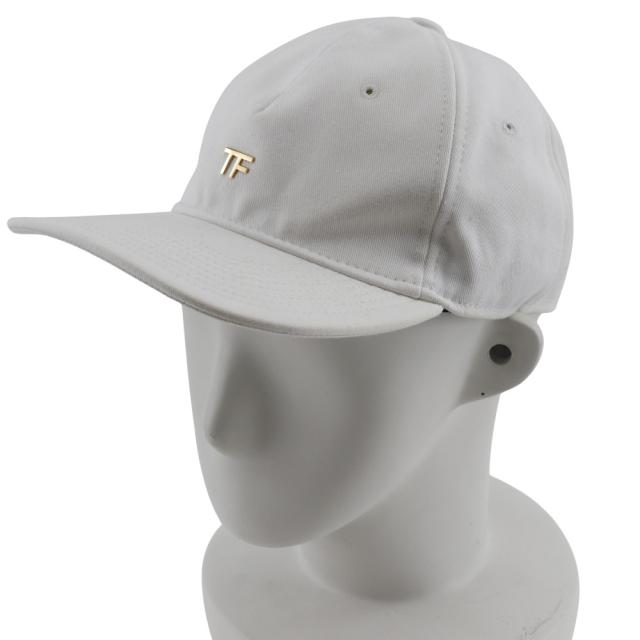 TOM FORD トム・フォード TFロゴ ベースボールキャップ WH002T TCN008 コットン 白 キャップ TOM FORD トム・フォード TFロゴ ベースボールキャップ WH002T TCN008