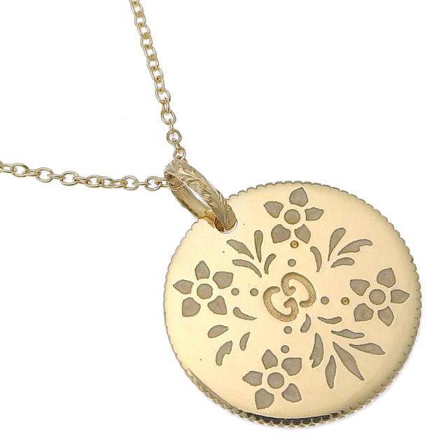 GUCCI グッチ アイコンブルーム K18イエローゴールド ネックレス 7.4g