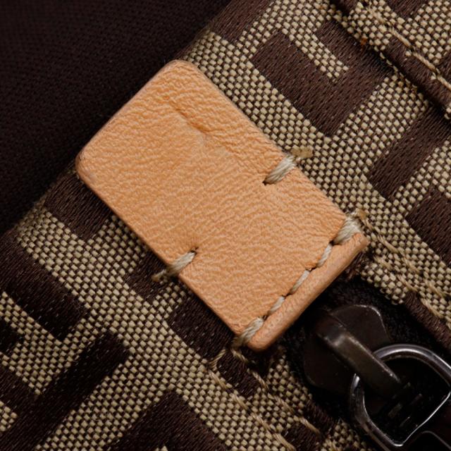 FENDI フェンディ ズッキーノ 8BH022 キャンバス 茶 トートバッグ