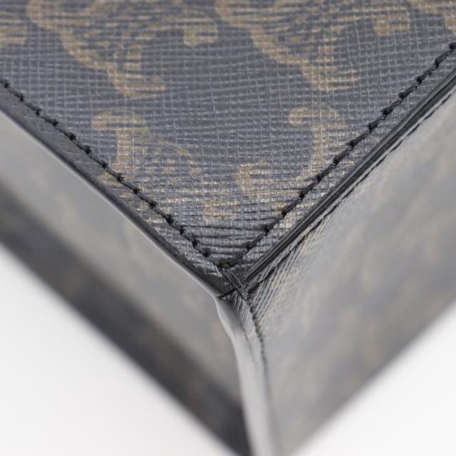 CELINE セリーヌ ストラップボックス トリオンフ 197142BZJ PVC 黒/茶 ハンドバッグ_4