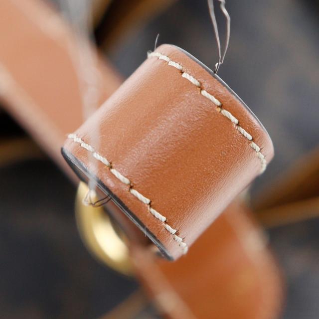 CELINE セリーヌ ストラップボックス トリオンフ 197142BZJ PVC 黒/茶 ハンドバッグ_5