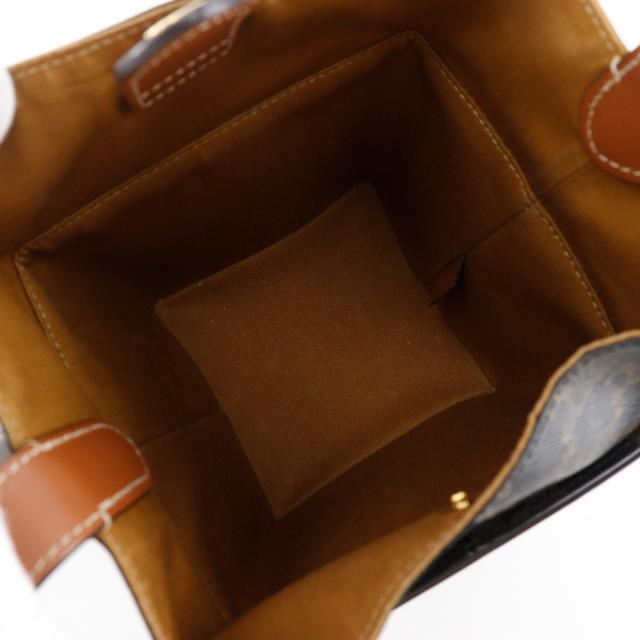 CELINE セリーヌ ストラップボックス トリオンフ 197142BZJ PVC 黒/茶