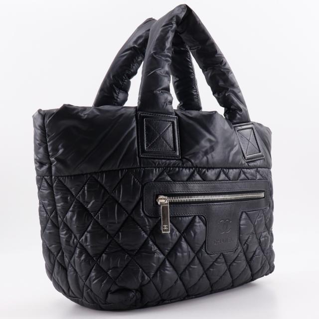 CHANEL シャネル コココクーン スモールトート スモールトート A48610 ナイロン 黒_2
