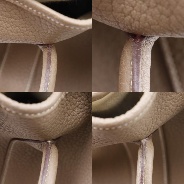 ≪ 新品 ≫ HERMES エルメス ガーデンパーティー 30 TPM ネゴンダ ブルーインディゴ オールレザー 型押し B刻印 ≪Brand new≫ Hermes Garden Party 30 TPM Toile Offiche