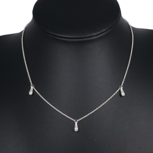TIFFANY&amp;Co. ティファニー ティアドロップ3P シルバー925 ネックレス 4.3g レディース_1