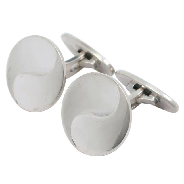 Georg Jensen ジョージジェンセン カフス 44H シルバー ストーン