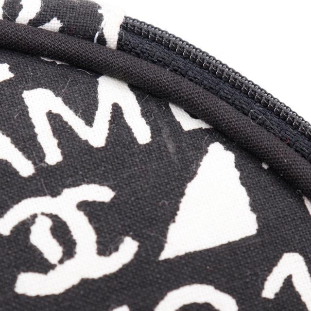CHANEL シャネル メイクポーチ ノベルティ ノベルティ コットン 黒 ポーチ レディース_6