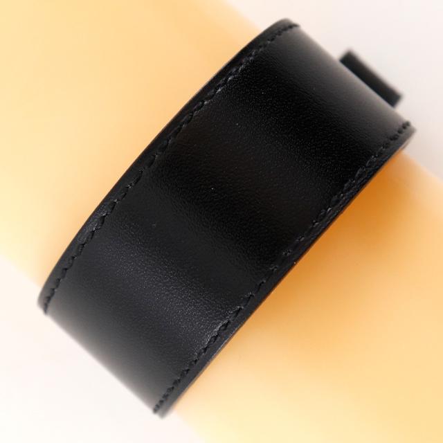 HERMES エルメス ボックスカーフ 黒 ブレスレット 9.0g ユニセックス 【中古】_2