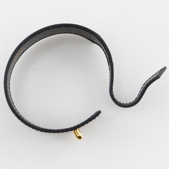 HERMES エルメス ボックスカーフ 黒 ブレスレット 9.0g ユニセックス 【中古】_3