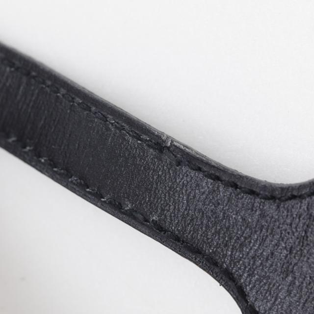 HERMES エルメス ボックスカーフ 黒 ブレスレット 9.0g ユニセックス 【中古】_6