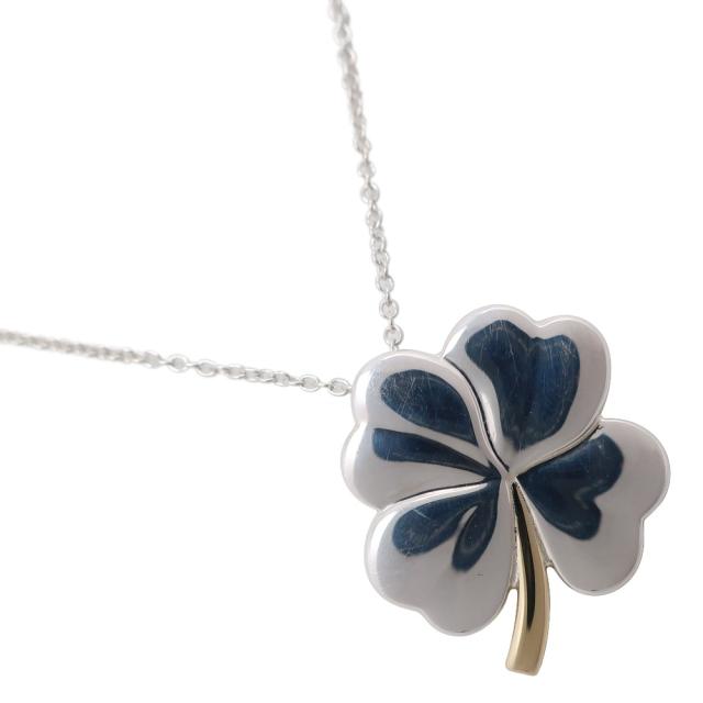 TIFFANY&Co. ティファニー クローバー シルバー925 ネックレス 4.6g レディース 【中古】
