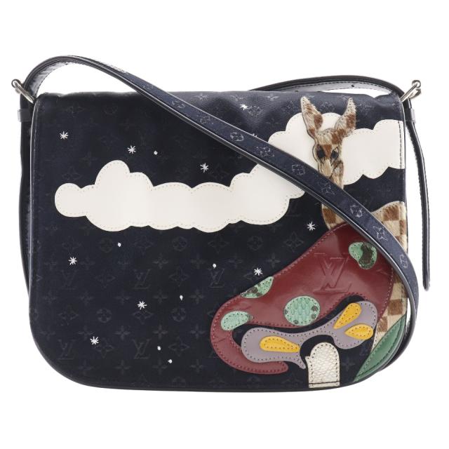 LOUIS VUITTON ルイ・ヴィトン ミュゼット コント・ドゥ・フェ M92273 モノグラムサテン 黒