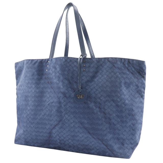 BOTTEGAVENETA ボッテガヴェネタ イントレッチオリュージョン ナイロン 紺 トートバッグ_1