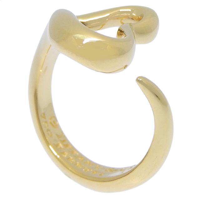 ティファニー　リング TIFFANY&Co. オープンハート リング・指輪 K18YG レディース