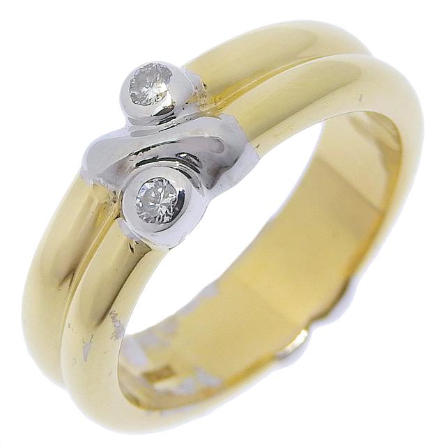 Tiffany & Co. ダイヤモンド ゴールドリング ティファニー T ナロー パヴェ ダイヤモンド リング イエローゴールド